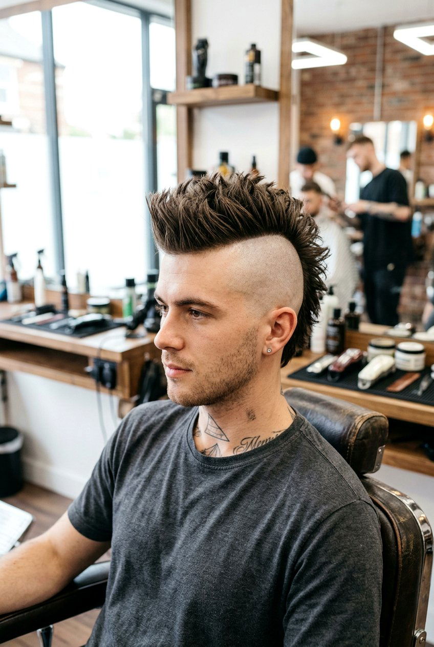 Mohawk Undercut - 20 undercut haircut for men - 20 undercut haircut for men