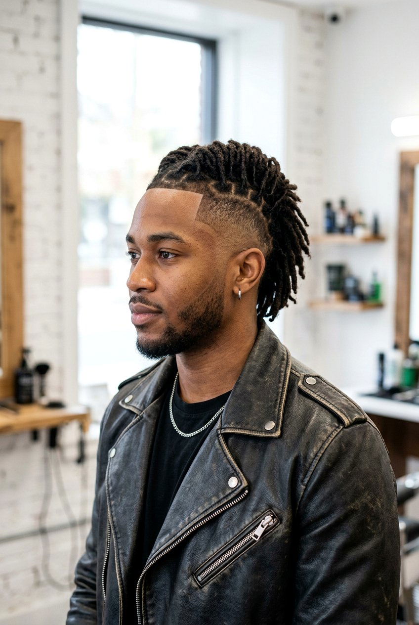 Mohawk dreads burst taper fade - 20 taper fade with dreads men - 20 taper fade with dreads men