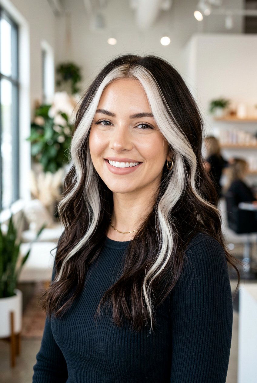 Money Piece Highlight - 20 salon hair color ideas - 20 salon hair color ideas