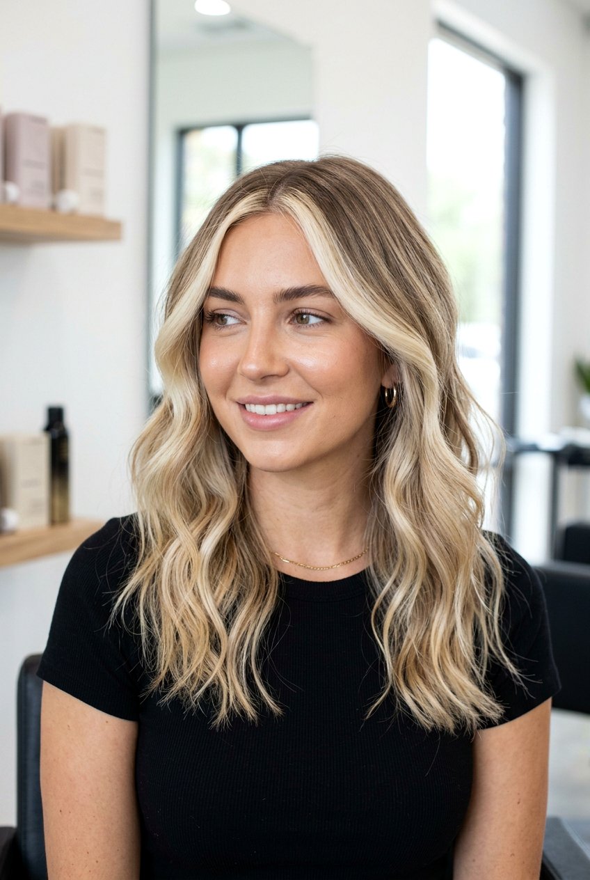 Money Piece With Root Melt - 20 subtle money piece ideas - 20 subtle money piece ideas