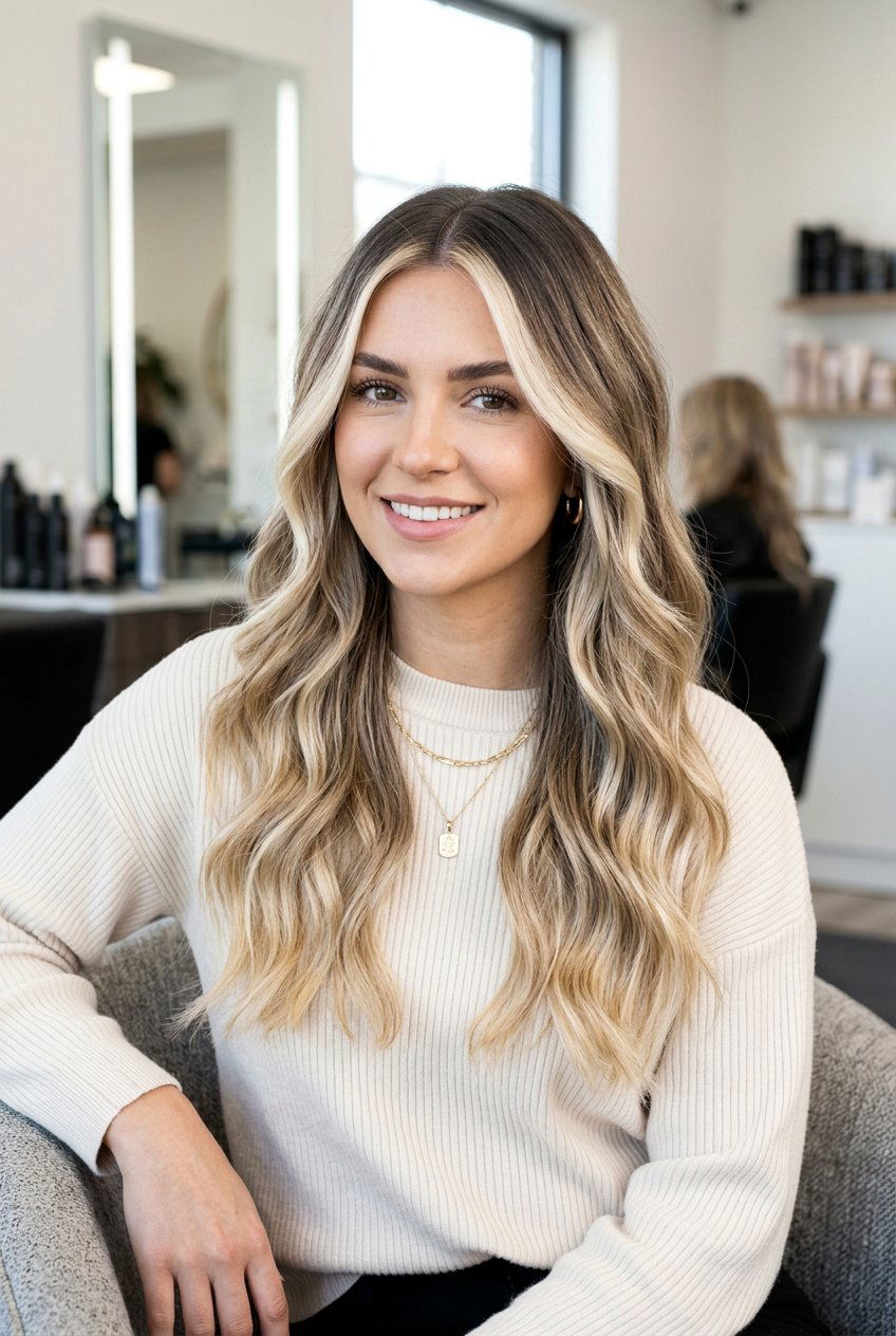 Money Piece with Balayage and Root Shadow - 20 money piece with balayage - 20 money piece with balayage