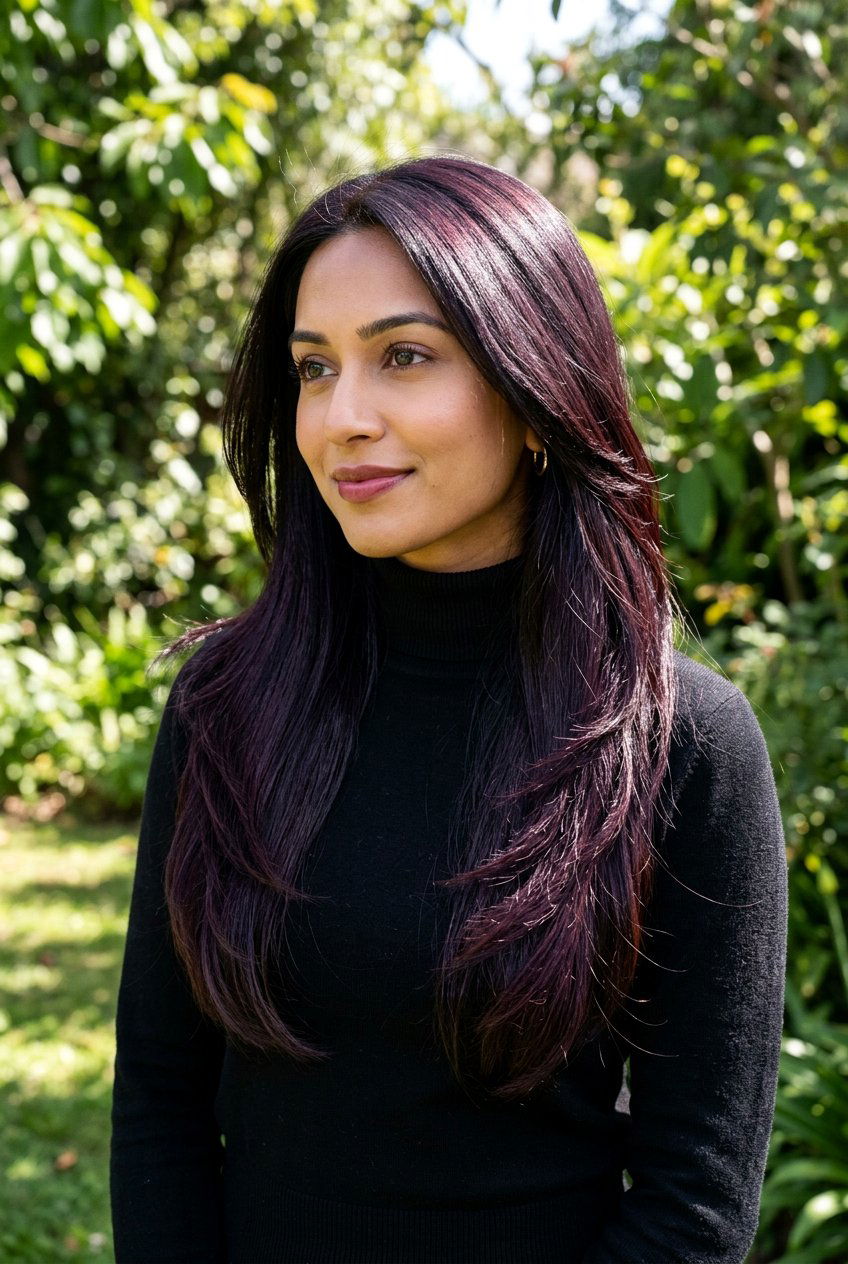 Mulberry Hair Color On Black Hair - 20 mulberry hair color ideas - 20 mulberry hair color ideas