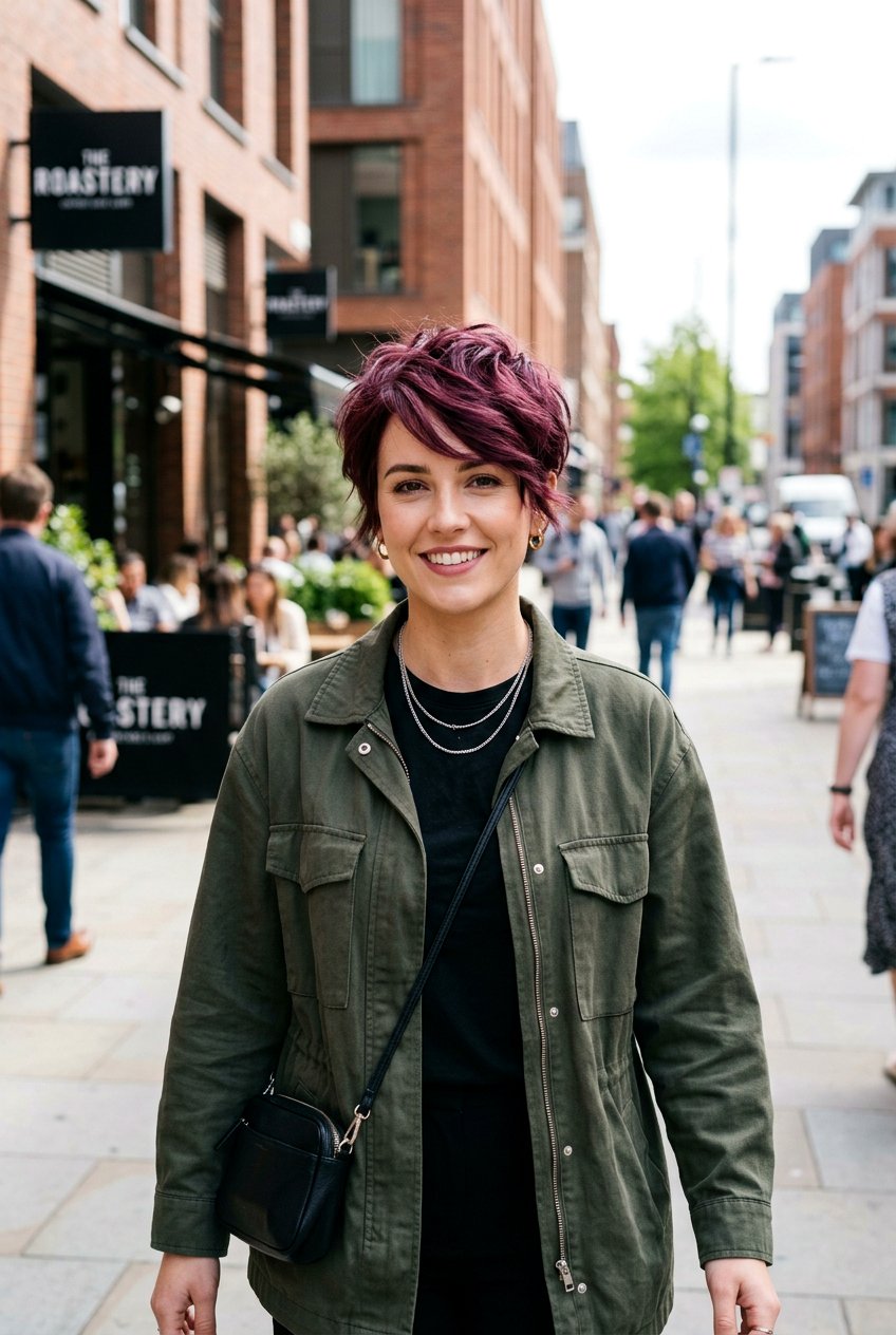 Mulberry Hair Color On Short Hair - 20 mulberry hair color ideas - 20 mulberry hair color ideas