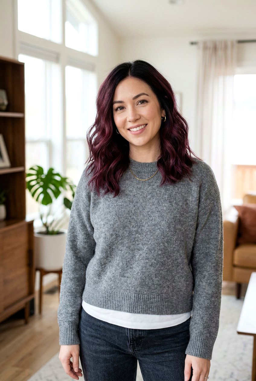 Mulberry Hair Color With Shadow Root - 20 mulberry hair color ideas - 20 mulberry hair color ideas