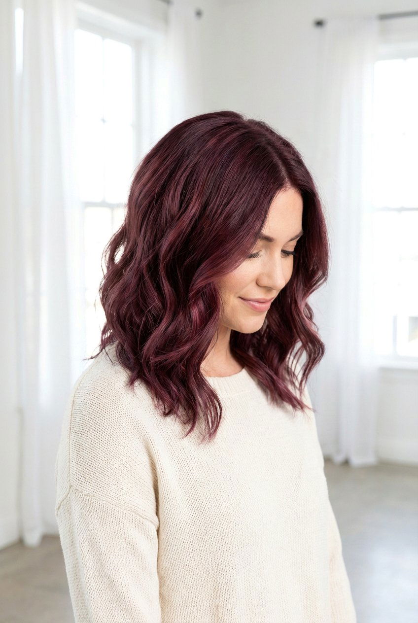 Mulberry Hair - 20 burgundy hair color ideas - 20 burgundy hair color ideas