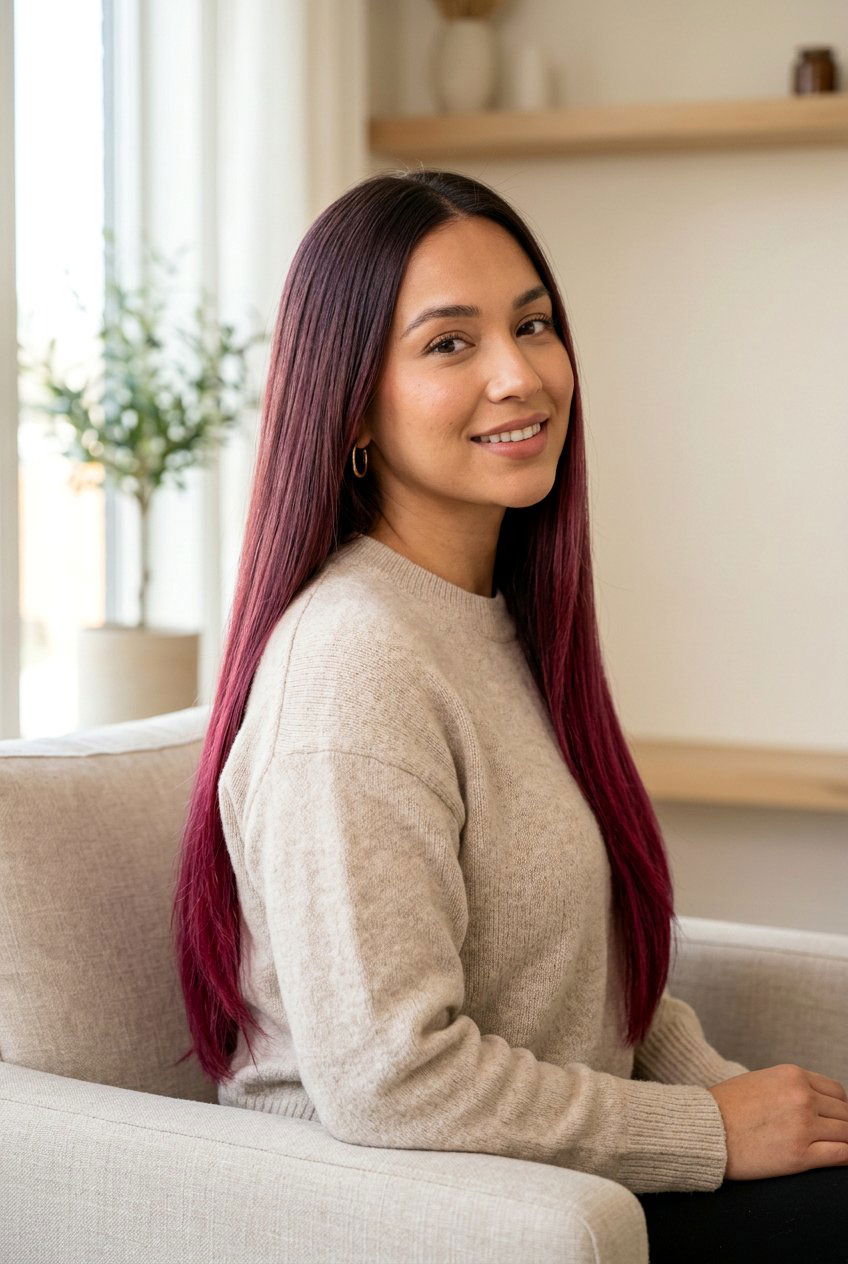 Mulberry Ombre Hair Color - 20 mulberry hair color ideas - 20 mulberry hair color ideas