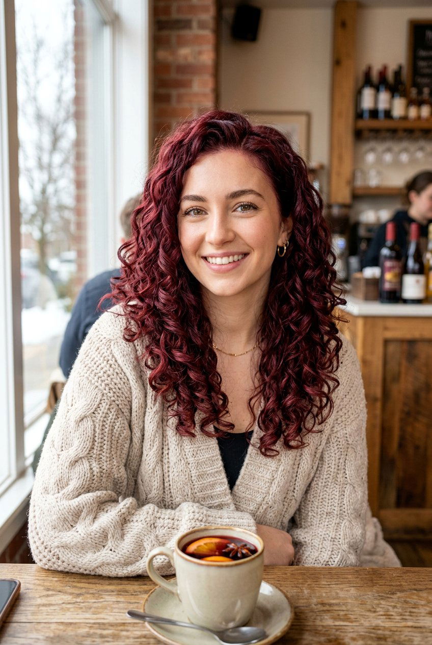 Mulled Wine Hair On Curly Hair - 20 mulled wine hair color - 20 mulled wine hair color