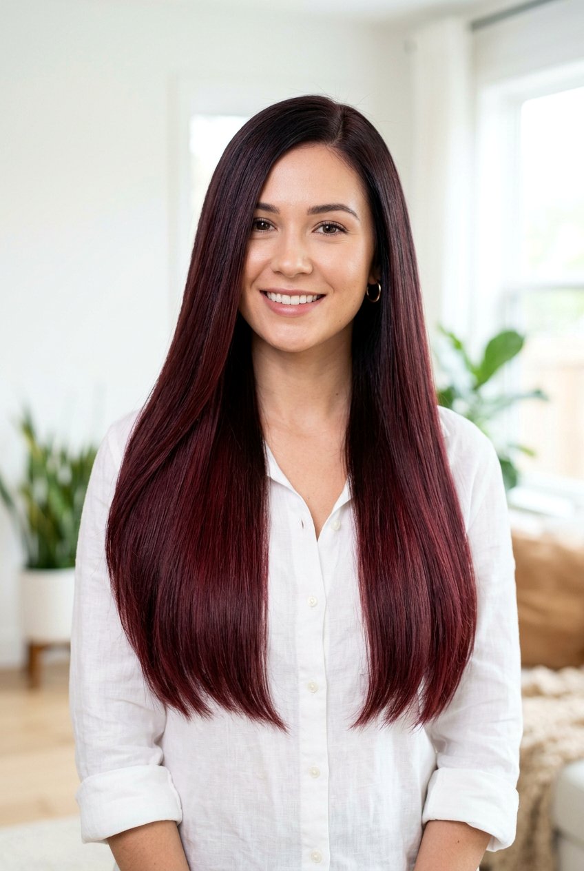 Mulled Wine Hair On Straight Hair - 20 mulled wine hair color - 20 mulled wine hair color
