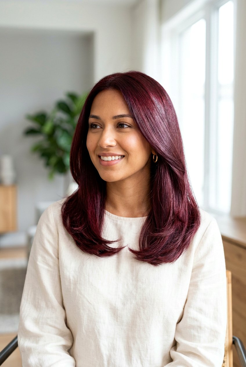 Mulled Wine Hair With Gloss Treatment - 20 mulled wine hair color - 20 mulled wine hair color