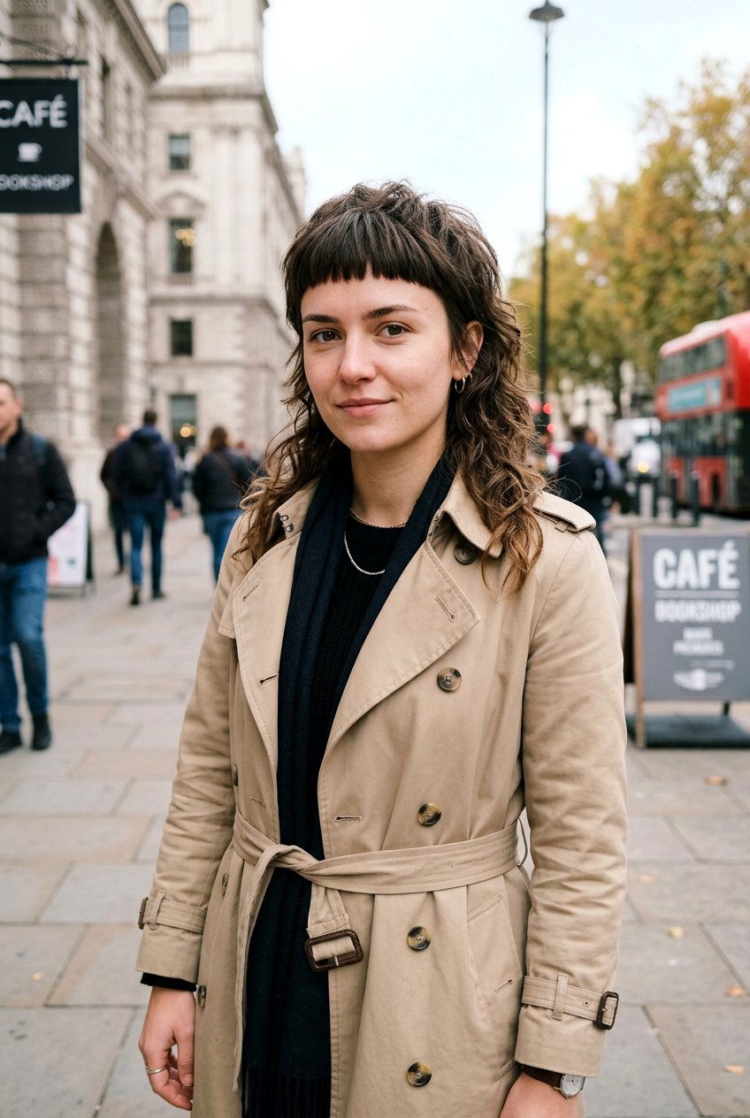 Mullet With Micro Bangs - 20 mullet haircut for thick hair women - 20 mullet haircut for thick hair women