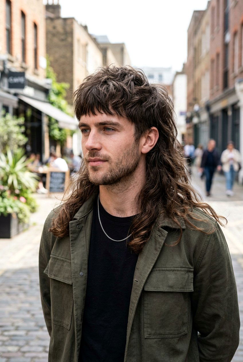 Mullet shag - 20 shag haircut for men - 20 shag haircut for men