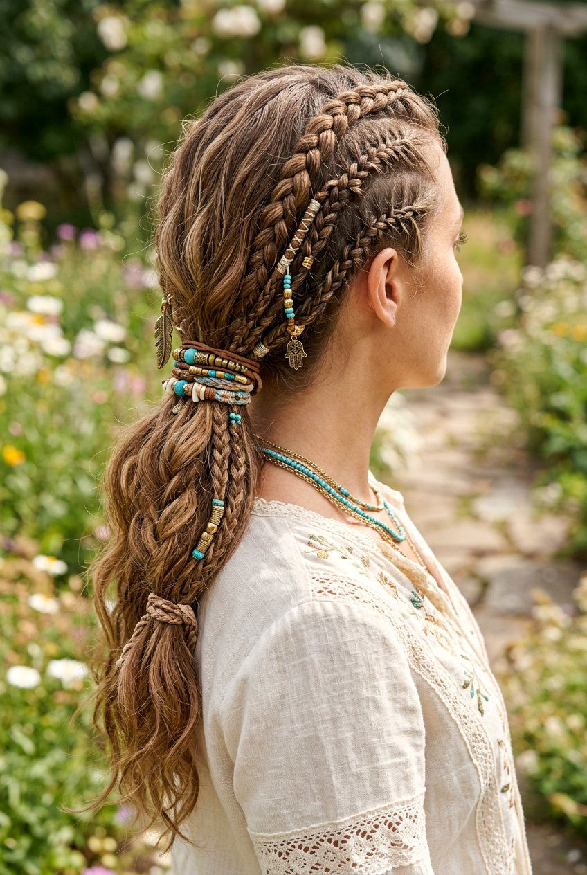 Multi Braid Ponytail - 20 vacation braid ponytail for women - 20 vacation braid ponytail for women