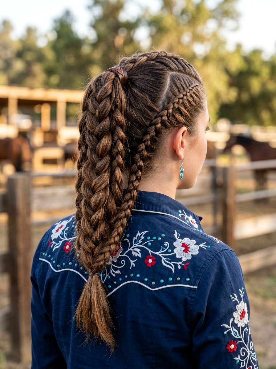 Multi Braid Ponytail - 20 rodeo braid ponytail - 20 rodeo braid ponytail