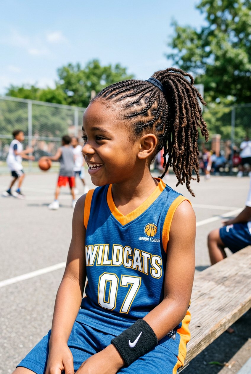 Multi Braided Loc Ponytail - 20 little boys loc ponytail styles - 20 little boys loc ponytail styles