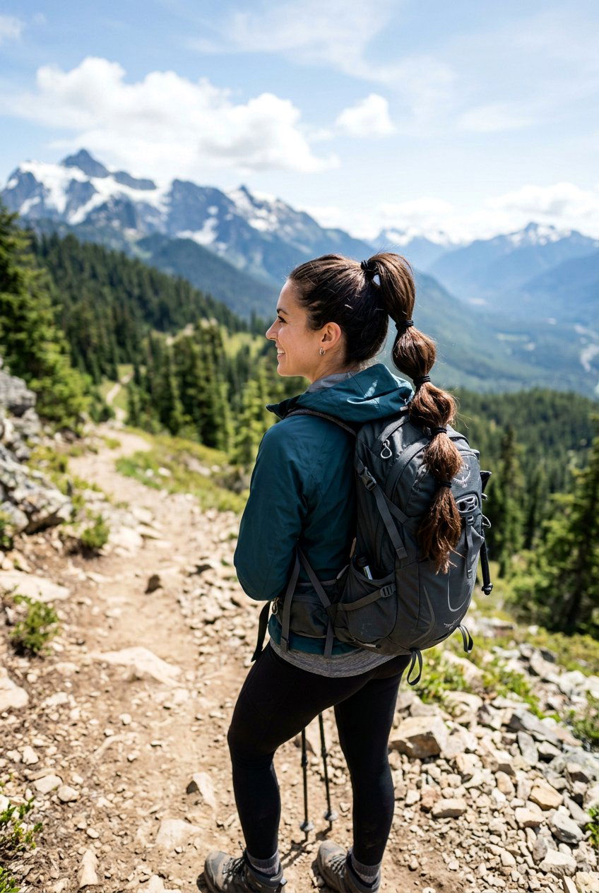 Multi Elastic High Pony - 20 camping hairstyle for medium hair - 20 camping hairstyle for medium hair