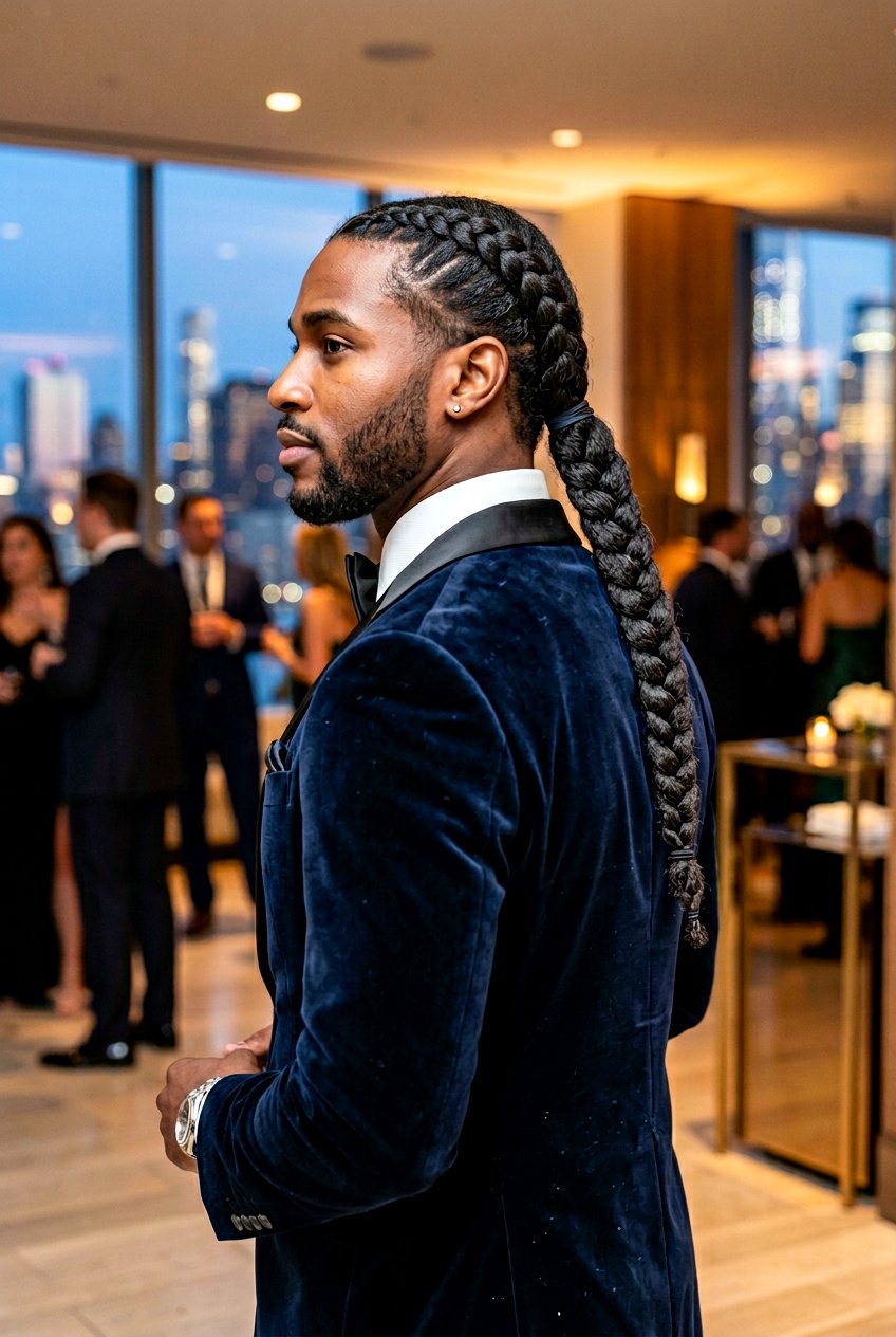 Multi Strand Braid For Men - 20 braided ponytail for men - 20 braided ponytail for men