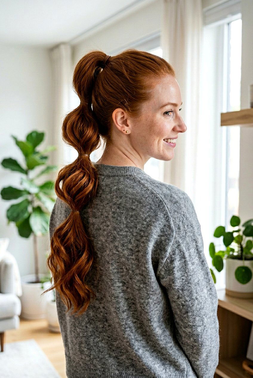 Multi Tiered Ponytail Waves - 20 overnight ponytail waves - 20 overnight ponytail waves