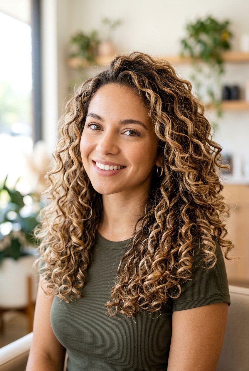 Multi Tone Highlights On Curly Hair - 20 highlights for curly hair women - 20 highlights for curly hair women