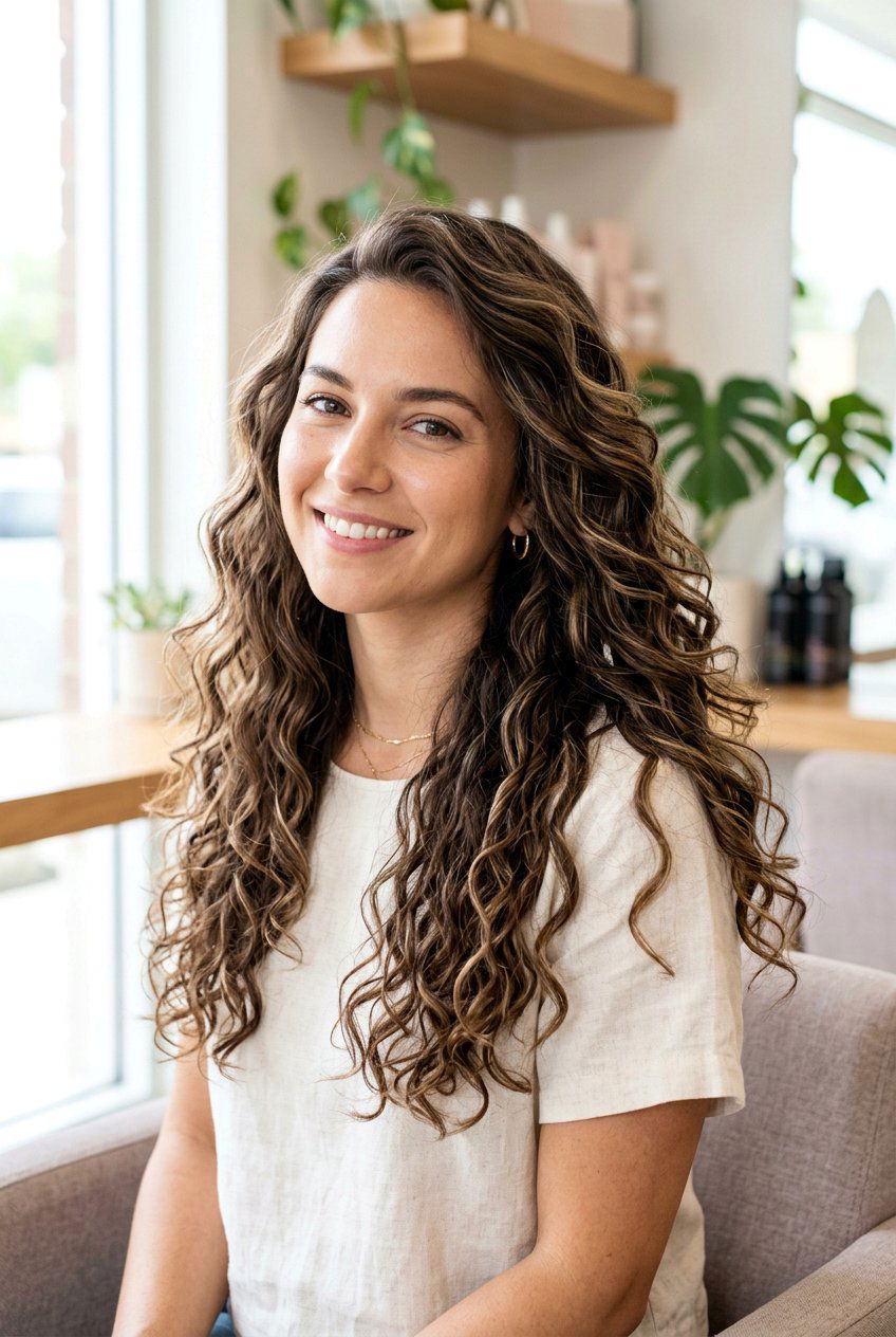 Multi textured loose perm long hair - 20 loose perm for long hair - 20 loose perm for long hair