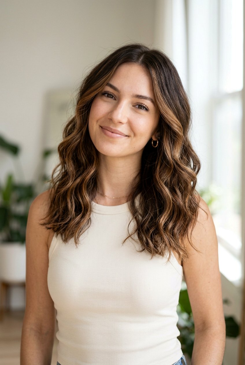 Multidimensional Brunette Balayage Hair - 20 dimensional brunette hair - 20 dimensional brunette hair