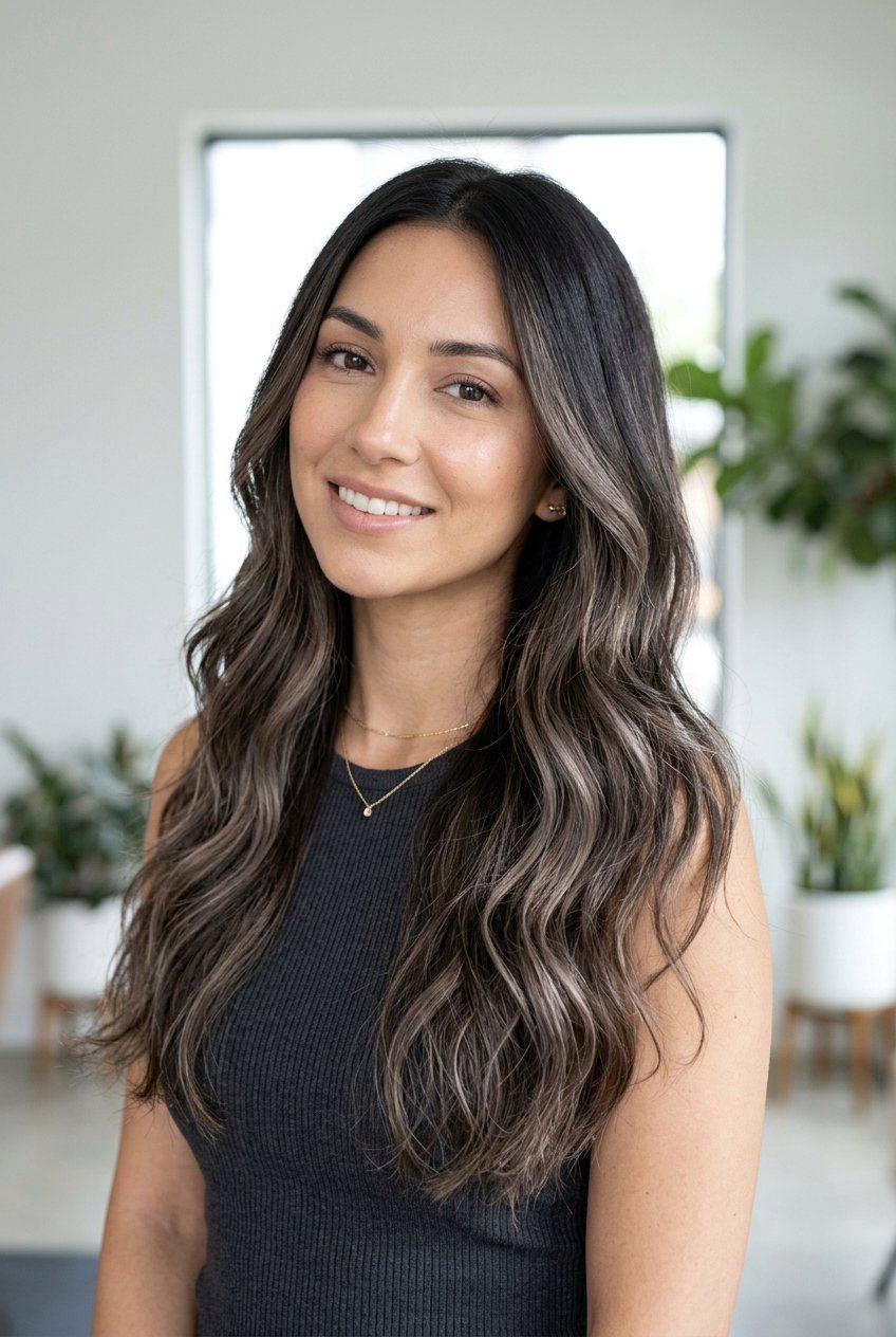 Mushroom Balayage On Dark Brunette Hair - 20 mushroom highlights on brunette hair - 20 mushroom highlights on brunette hair