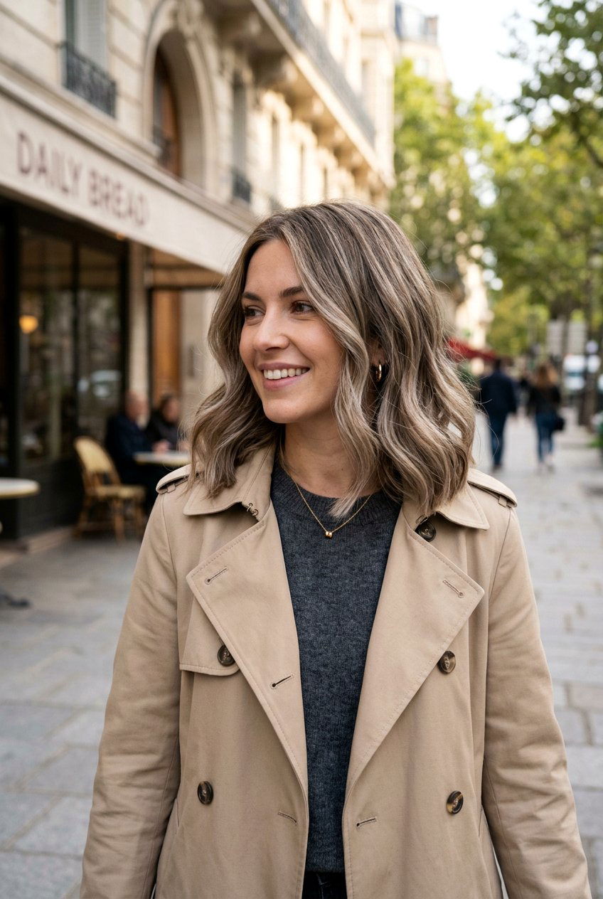 Mushroom Blonde Balayage Lob - 20 blonde lob balayage ideas - 20 blonde lob balayage ideas