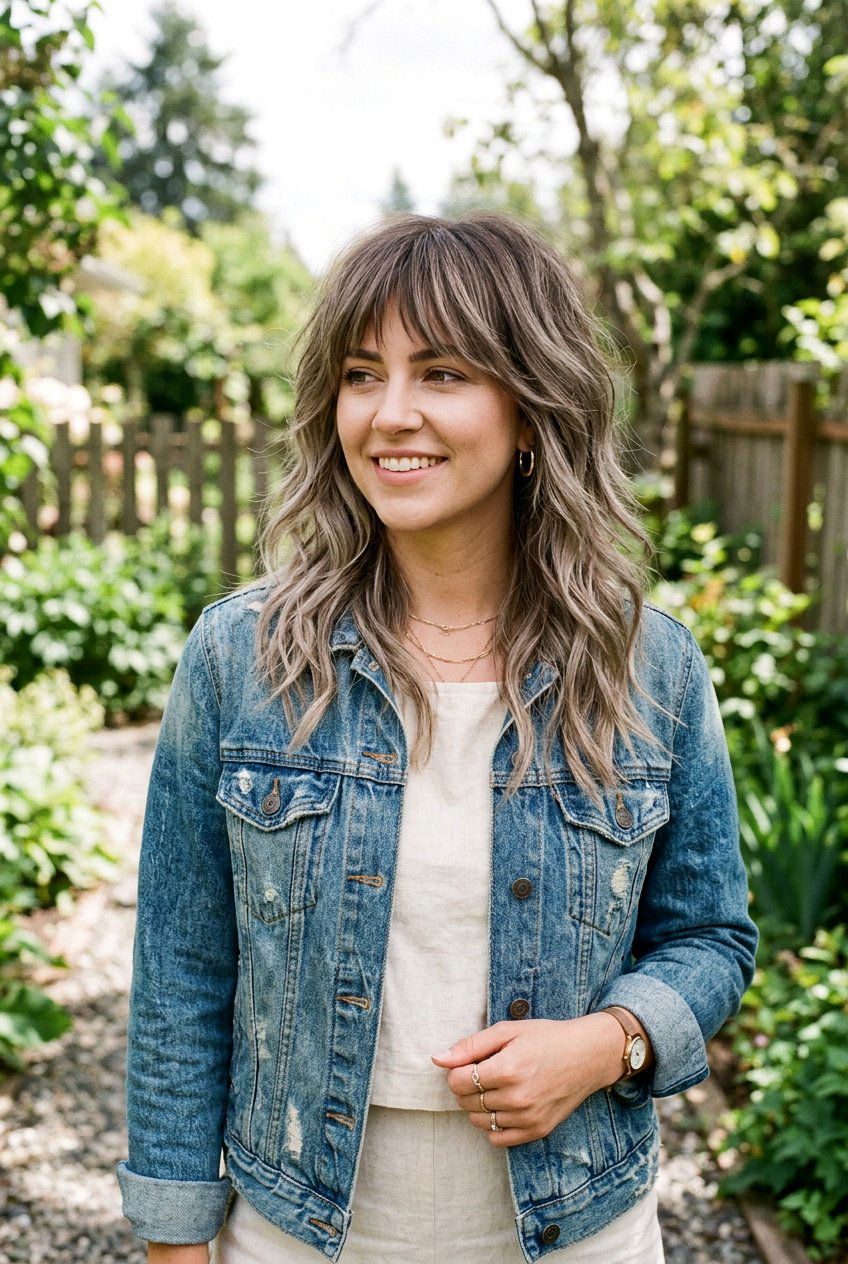 Mushroom Blonde Balayage Shag - 20 modern blonde balayage ideas - 20 modern blonde balayage ideas