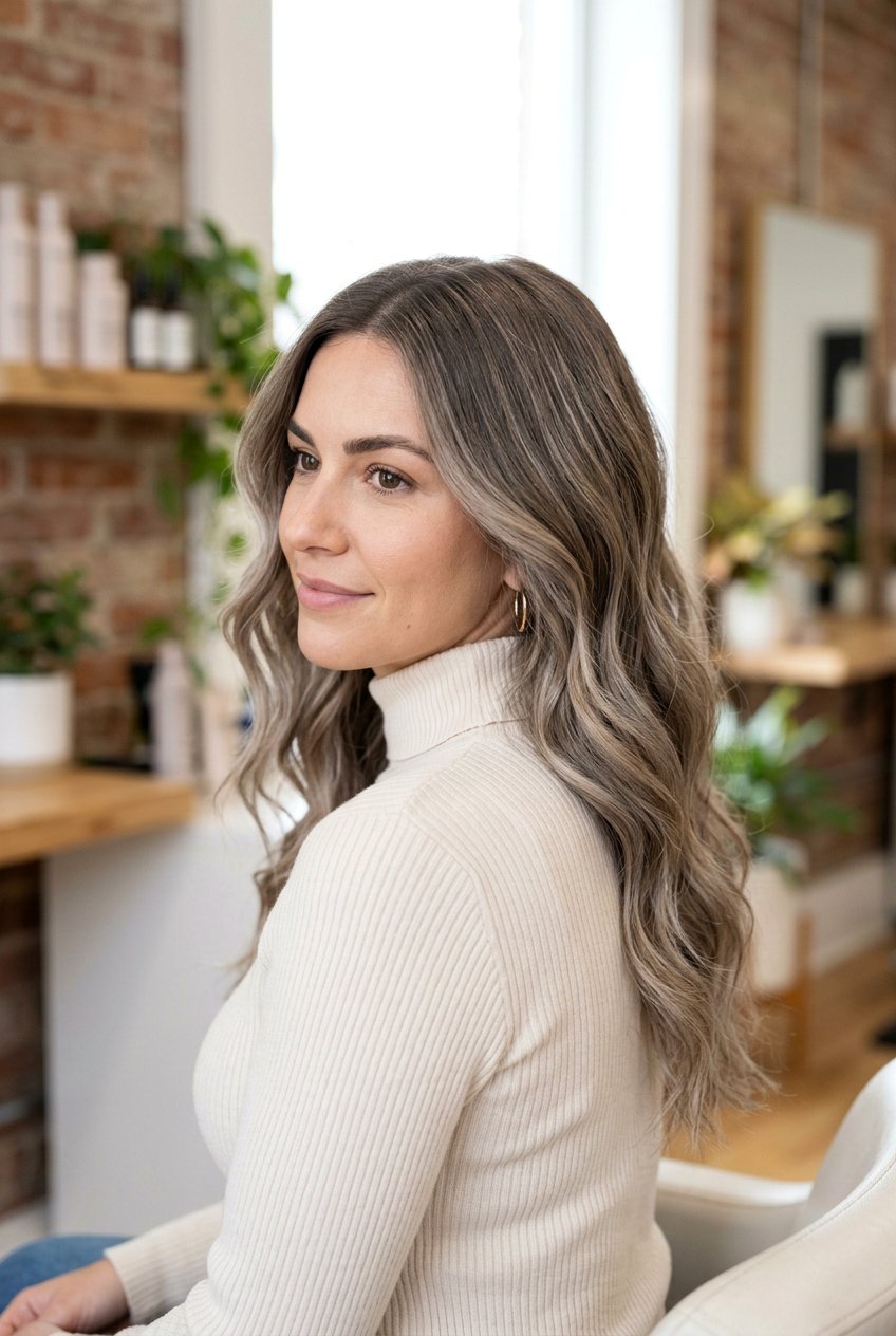 Mushroom Blonde Gray Blending Balayage - 20 gray blending balayage for blondes - 20 gray blending balayage for blondes