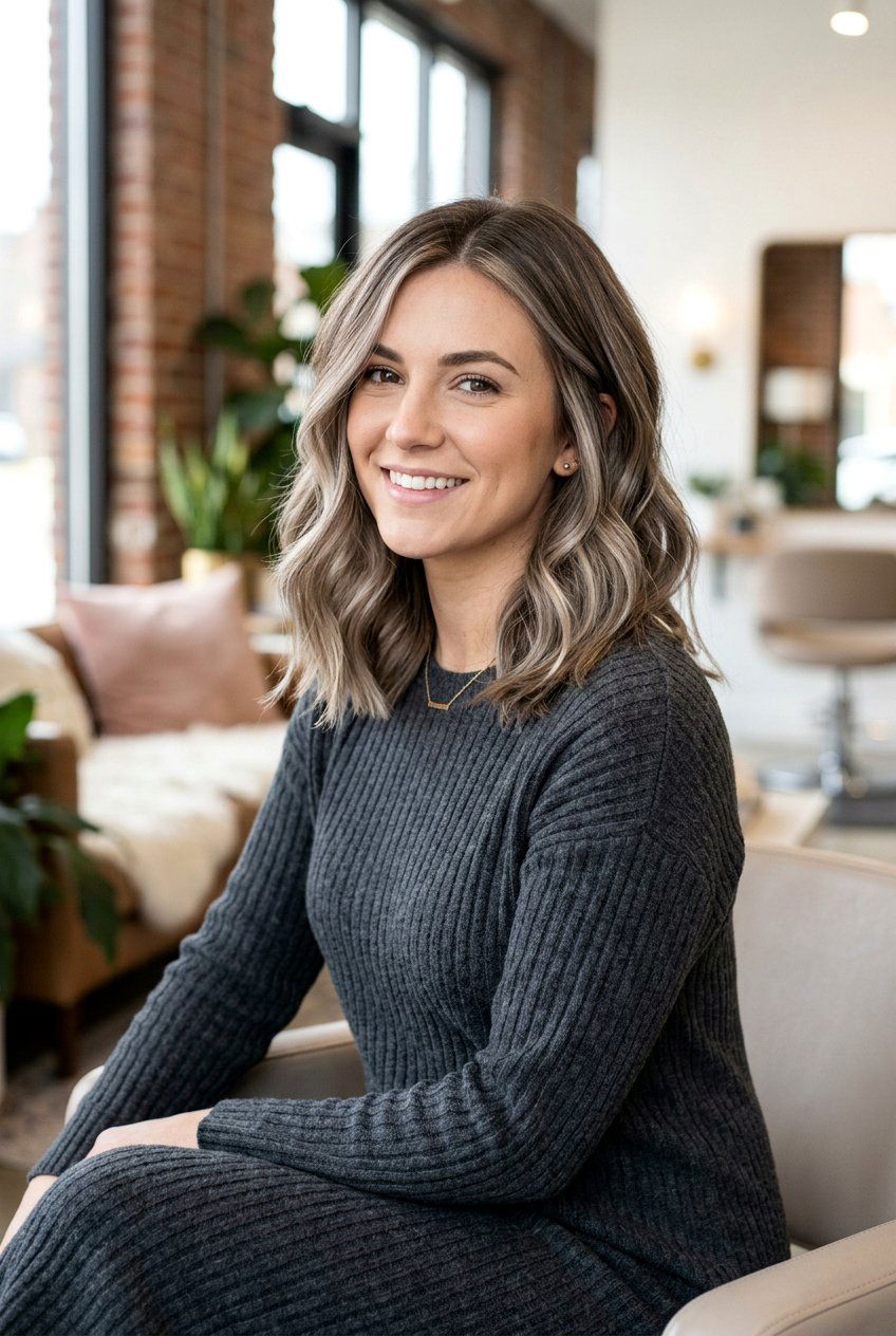 Mushroom Blonde Highlights - 20 creamy blonde with face framing highlights - 20 creamy blonde with face framing highlights