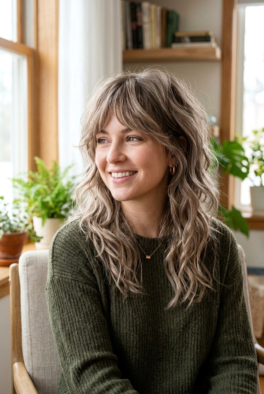 Mushroom Blonde Shag - 20 blonde shag hair color ideas - 20 blonde shag hair color ideas