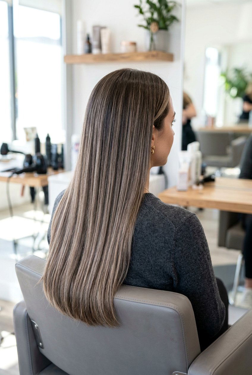 Mushroom Brown Balayage - 20 balayage hair color ideas - 20 balayage hair color ideas