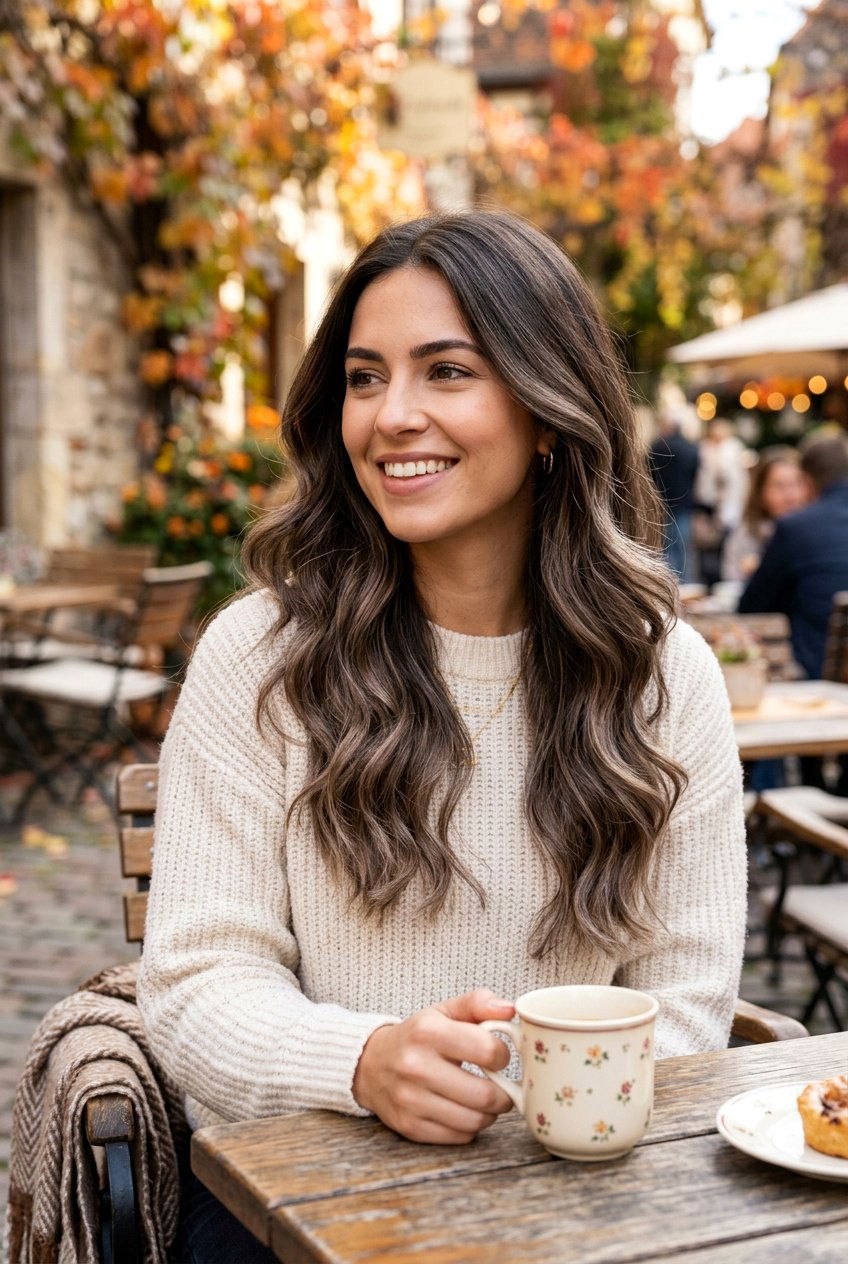 Mushroom Brown Balayage On Dark Brown Hair - 20 mushroom brown for cool skin tones - 20 mushroom brown for cool skin tones