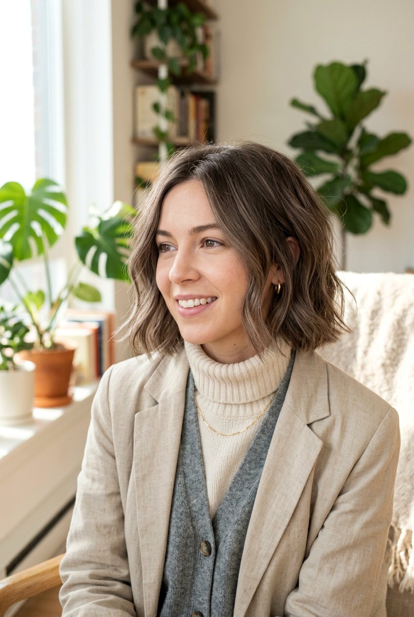 Mushroom Brown Bob - 20 hair color ideas for short bob hair - 20 hair color ideas for short bob hair