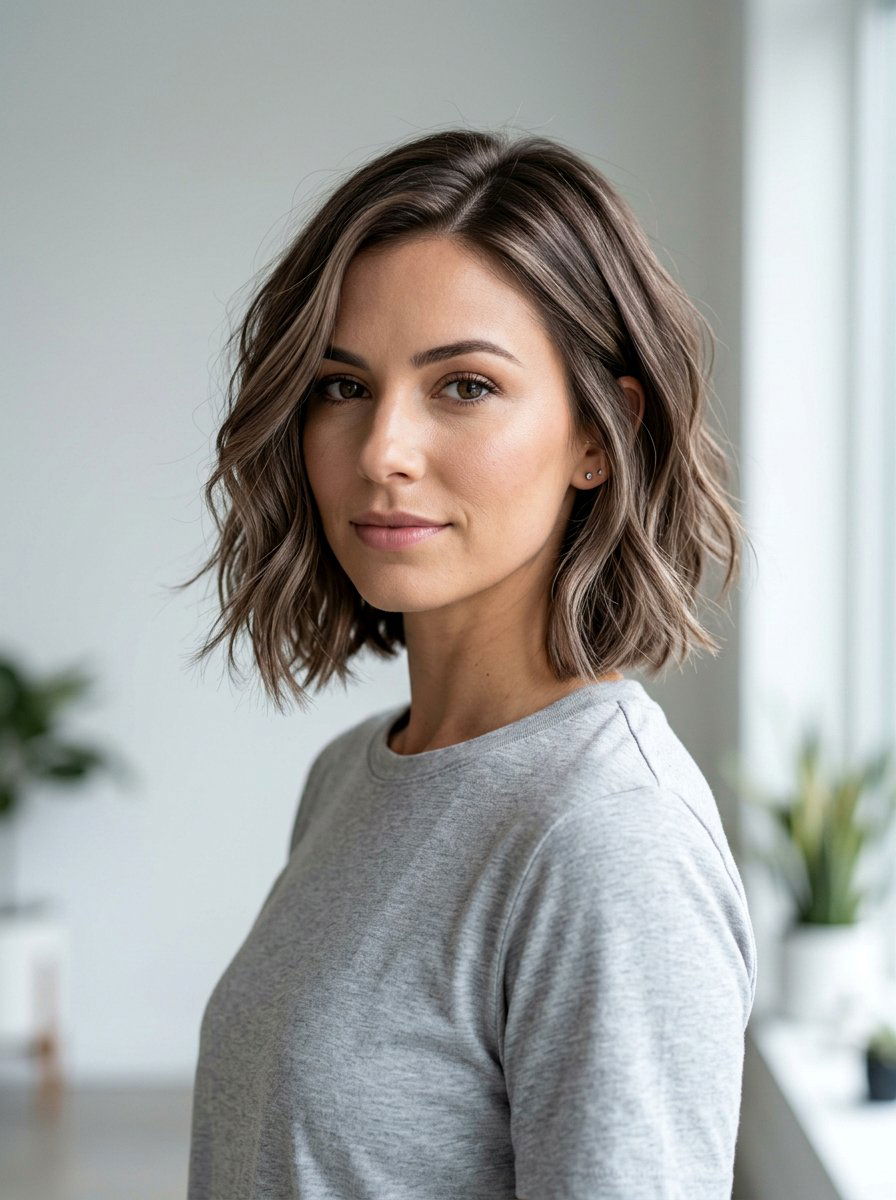 Mushroom Brown Bob Hair - 20 salon color ideas for shoulder length bob - 20 salon color ideas for shoulder length bob