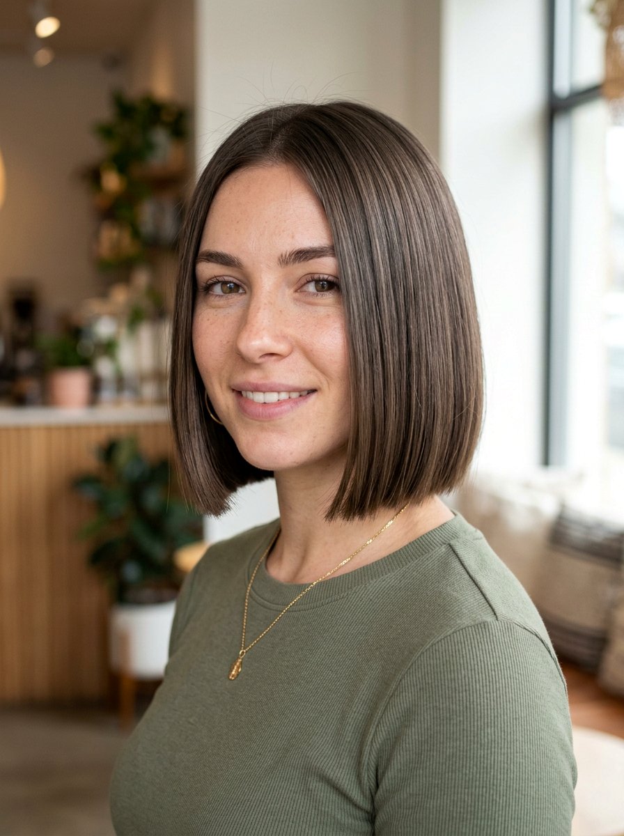 Mushroom Brown Bob Haircut - 20 older women classy hair color ideas - 20 older women classy hair color ideas