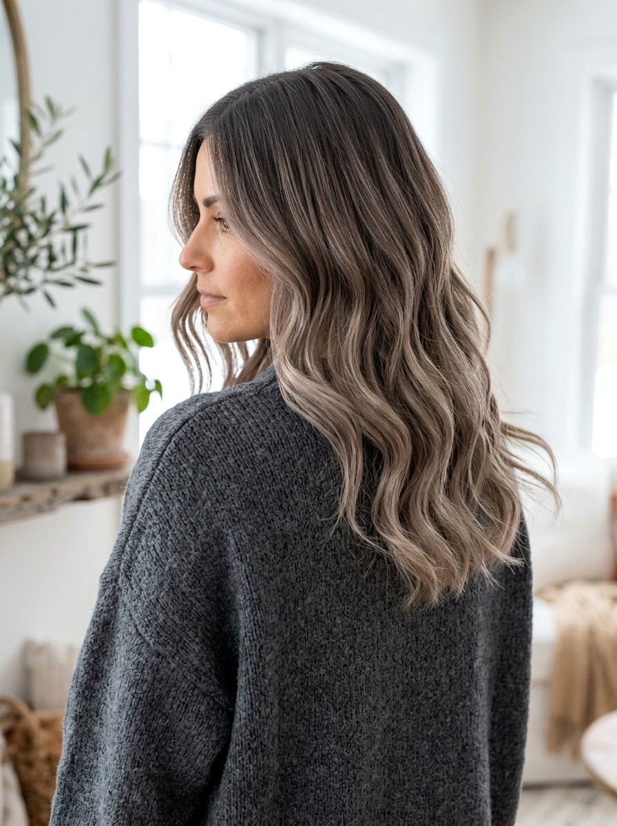 Mushroom Brown Brunette Balayage Root Melt - 20 root melt ideas for brunette balayage - 20 root melt ideas for brunette balayage