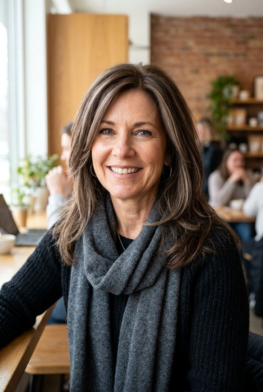 Mushroom Brown Face Framing - 20 face framing highlights for women over 50 - 20 face framing highlights for women over 50