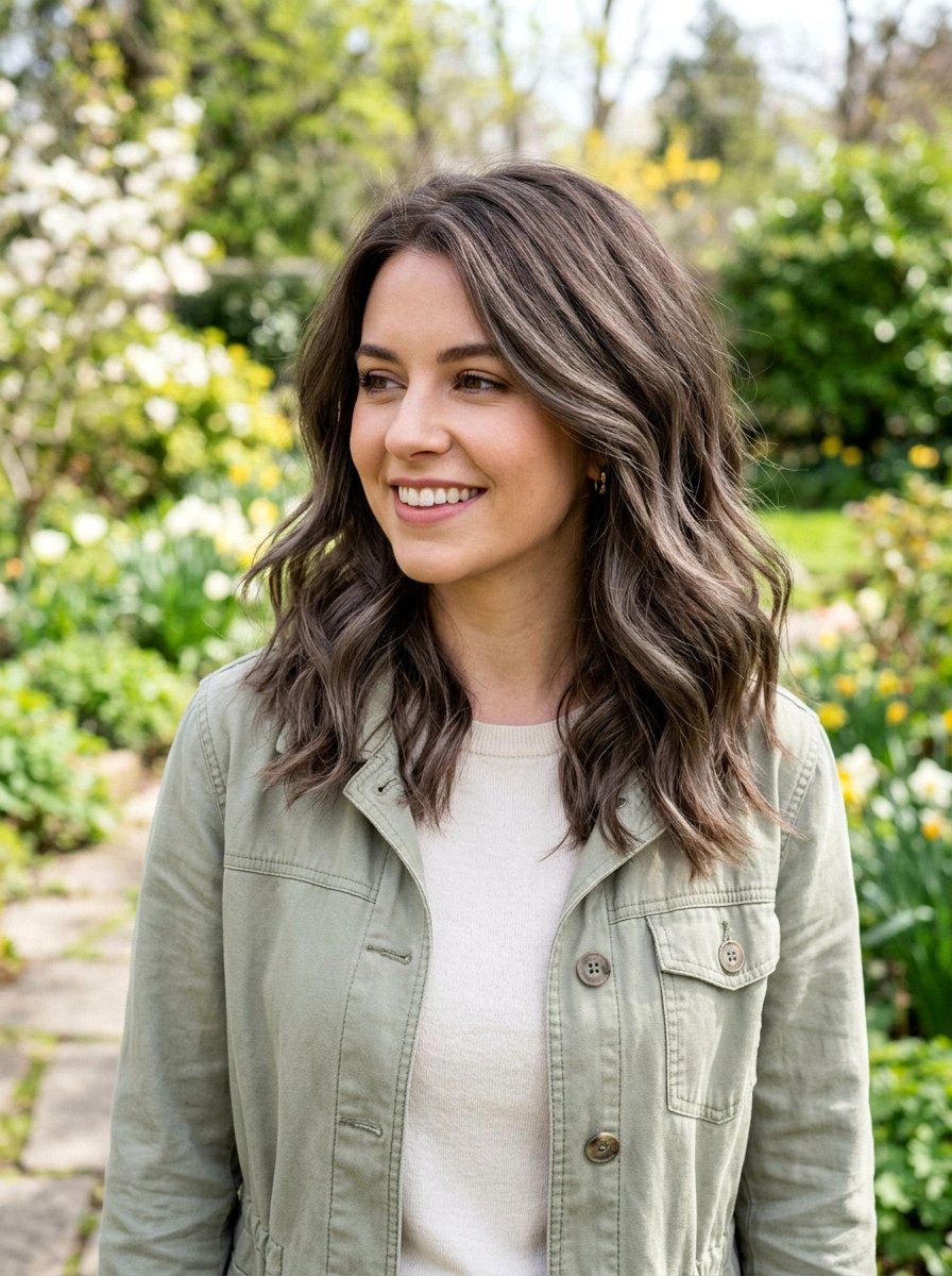 Mushroom Brown Hair Color - 20 seasonal hair color ideas for brunettes - 20 seasonal hair color ideas for brunettes