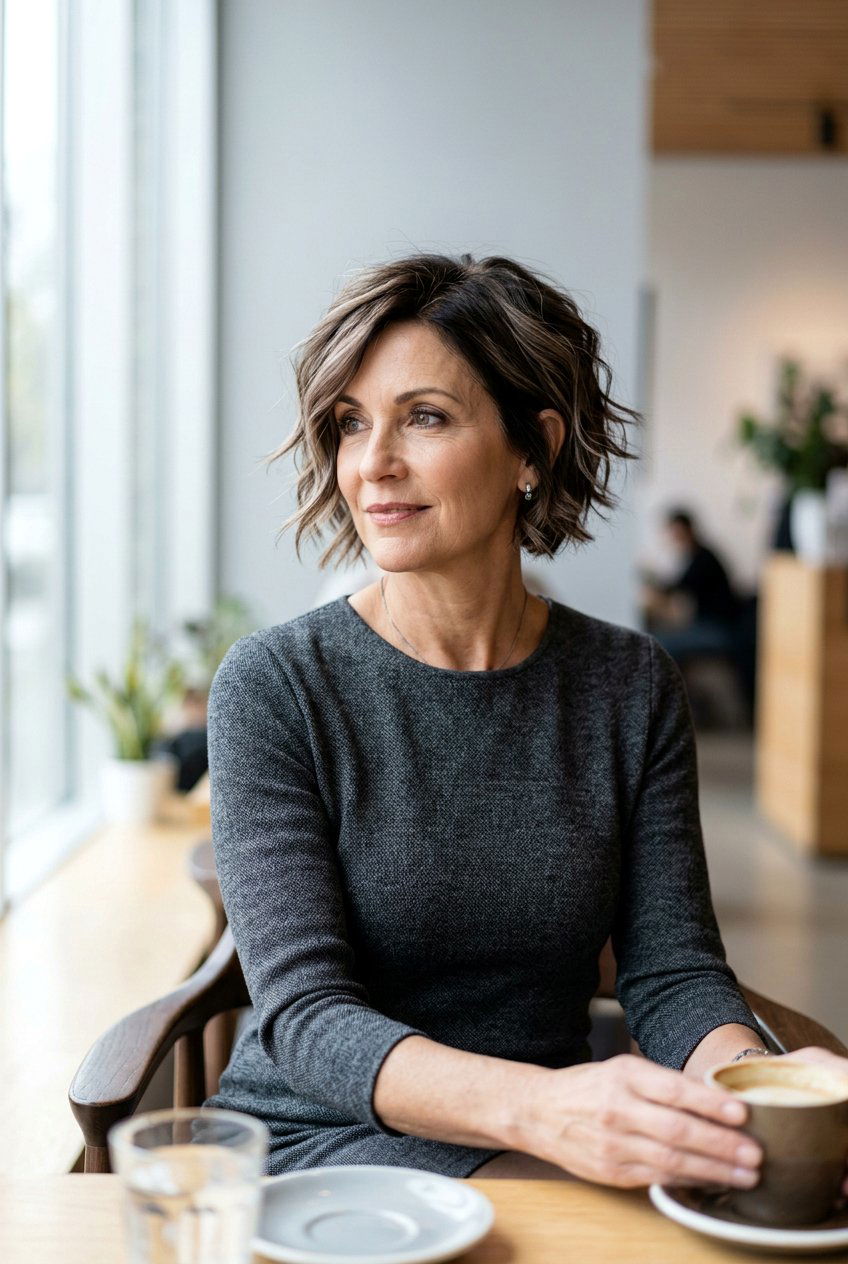 Mushroom Brown Highlights For Mature Bob - 20 brunette highlights for mature bob - 20 brunette highlights for mature bob