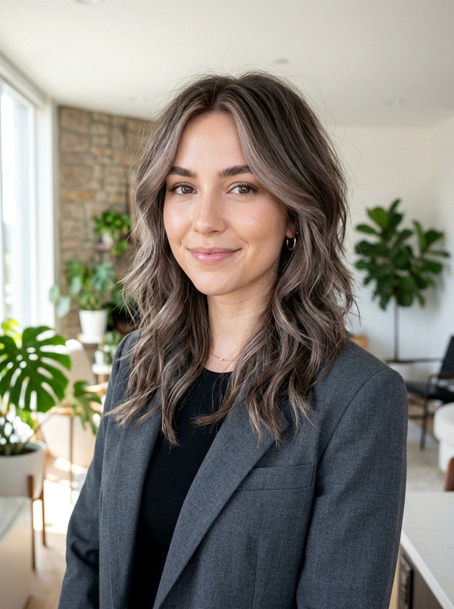 Mushroom Brown Money Piece - 20 subtle money piece for mature women - 20 subtle money piece for mature women