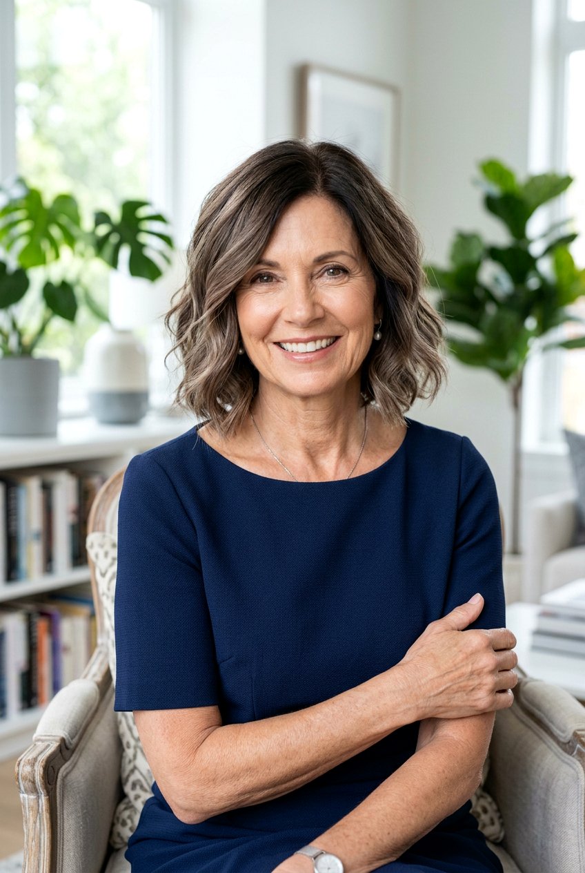 Mushroom Brown Ombre - 20 dimensional brunette for women over 60 - 20 dimensional brunette for women over 60