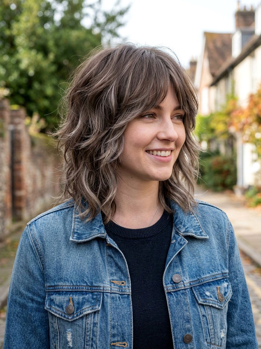 Mushroom Brown Shag Hair - 20 shag hair color ideas for brunettes - 20 shag hair color ideas for brunettes