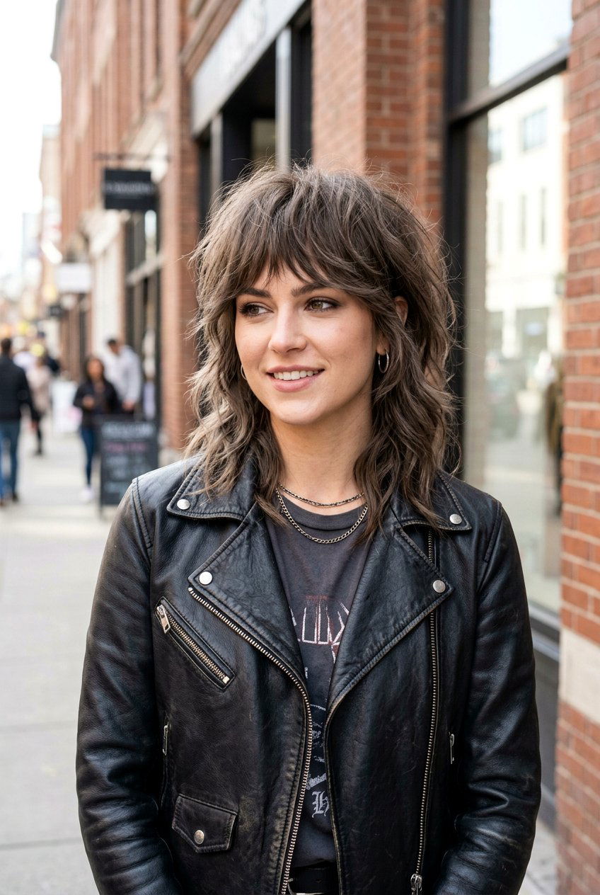 Mushroom Brown Shag - 20 brunette shag hair color ideas - 20 brunette shag hair color ideas