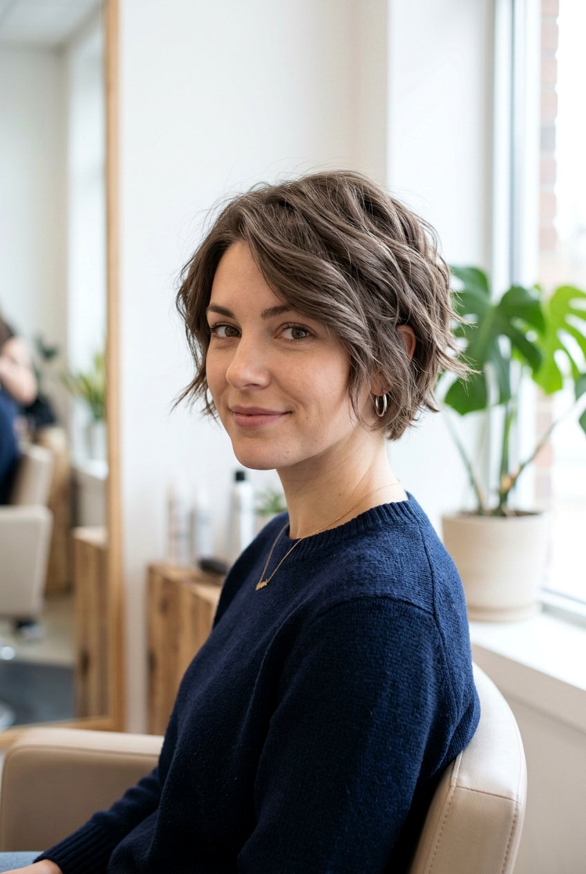 Mushroom Brown Short Cut - 20 grandma hair color - 20 grandma hair color