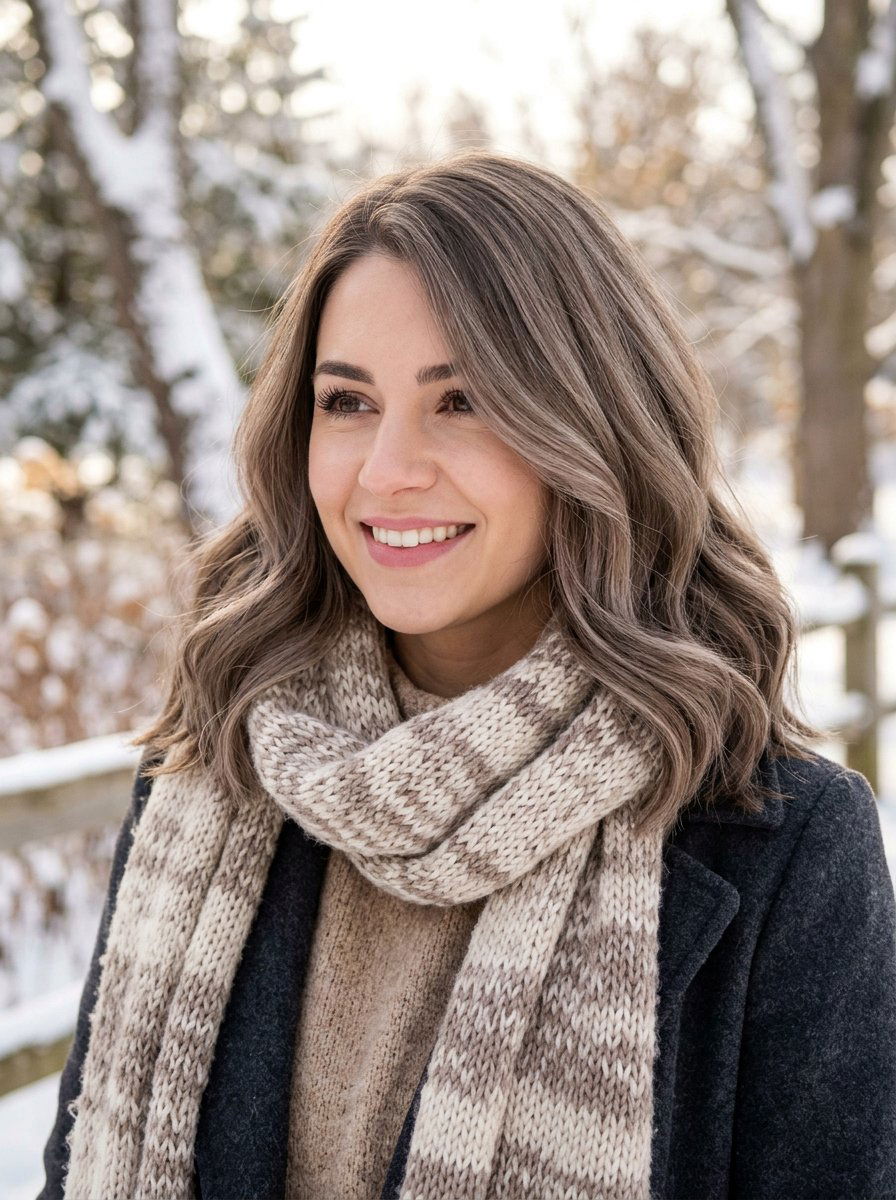 Mushroom Brown Shoulder Length Hair - 20 shoulder length hair color ideas - 20 shoulder length hair color ideas