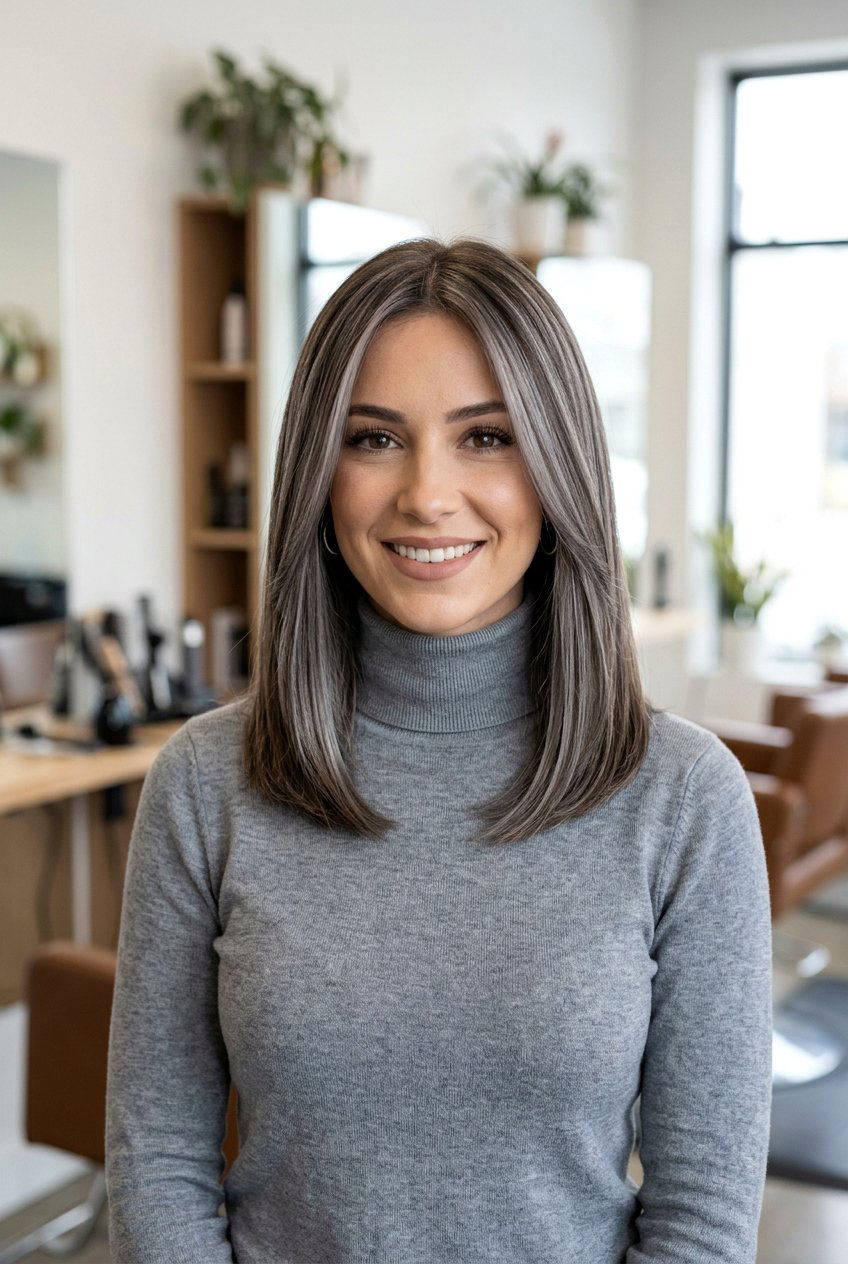 Mushroom Brown With Ash Toned Highlights - 20 hair color ideas for brunettes with highlights - 20 hair color ideas for brunettes with highlights