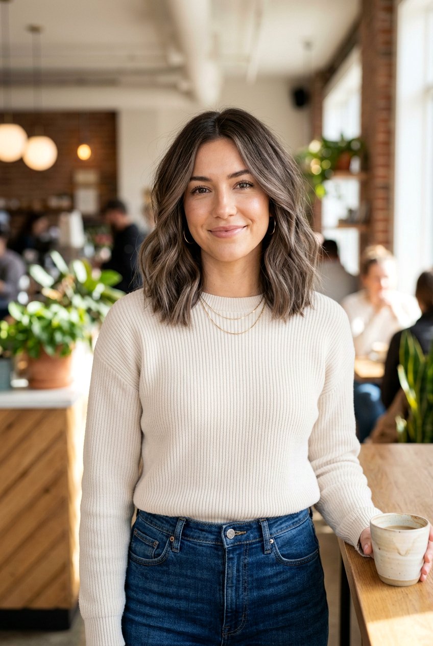 Mushroom Brunette Lob - 20 cool mushroom brunette hair - 20 cool mushroom brunette hair