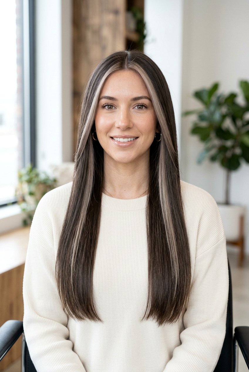 Mushroom Brunette Money Piece - 20 cool mushroom brunette hair - 20 cool mushroom brunette hair