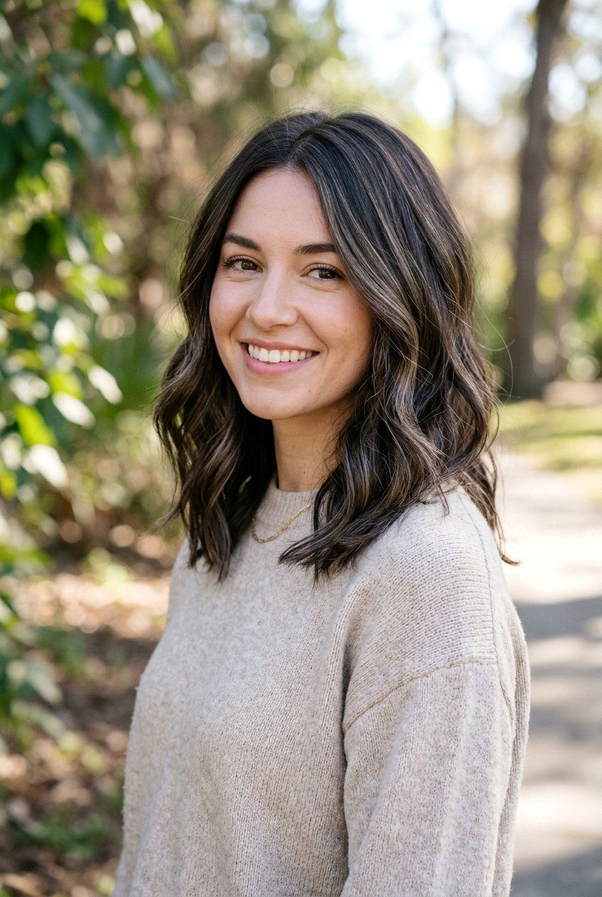 Mushroom Brunette with Babylights - 20 cool mushroom brunette hair - 20 cool mushroom brunette hair