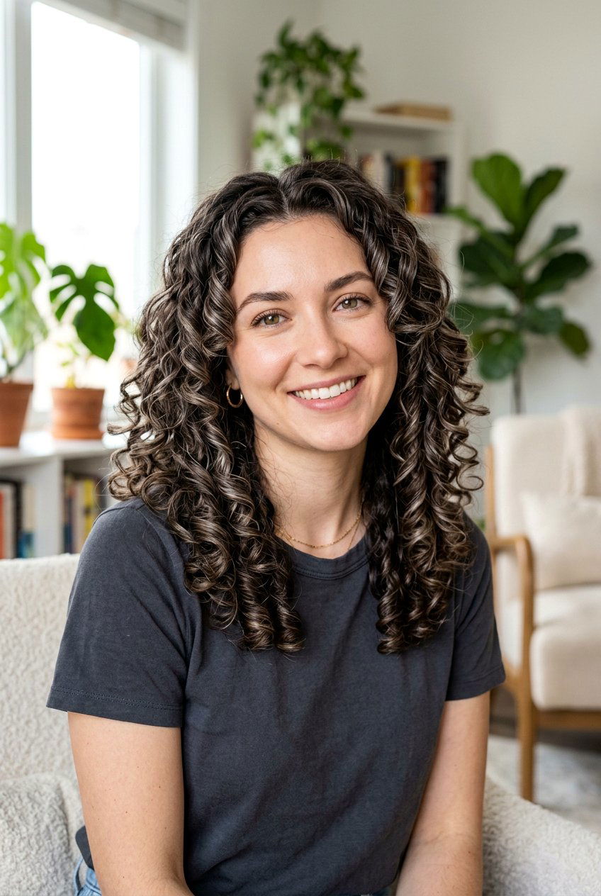 Mushroom Highlights On Curly Brunette Hair - 20 mushroom highlights on brunette hair - 20 mushroom highlights on brunette hair